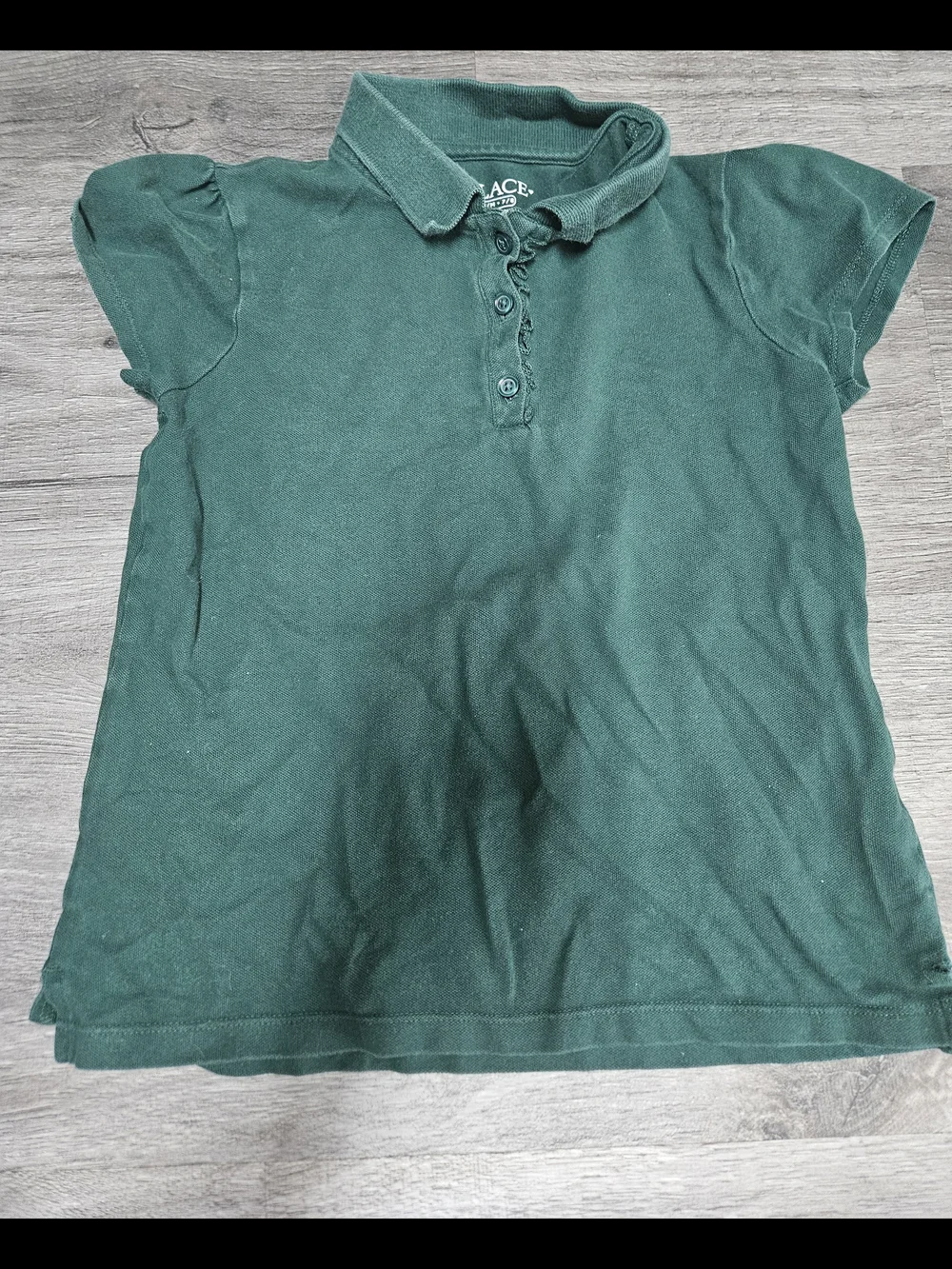 Girls Hunter Green Uniform Polo